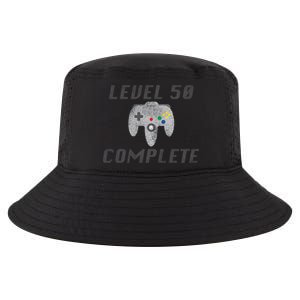 Level 50 Complete 50th Birthday Cool Comfort Performance Bucket Hat