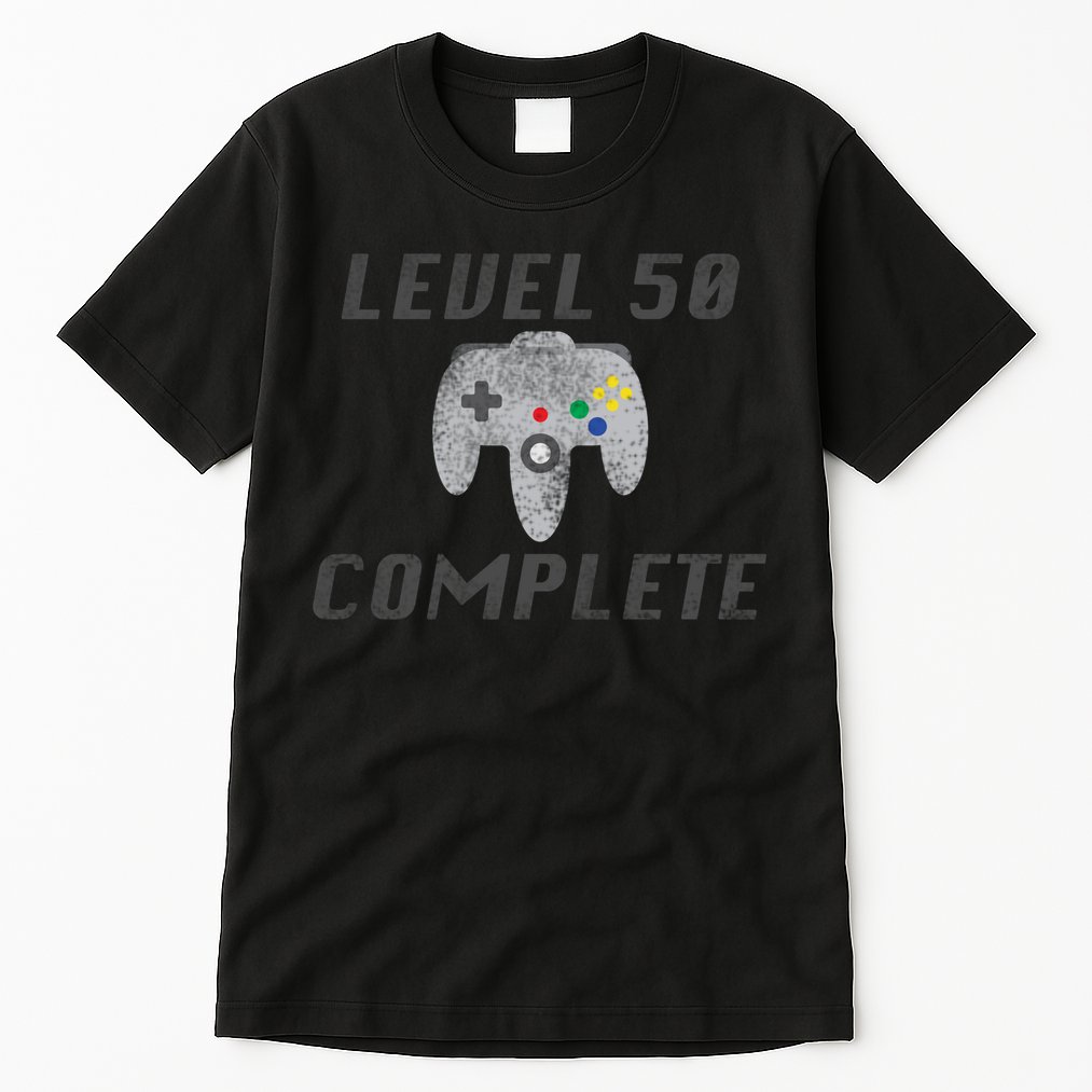 Level 50 Complete 50th Birthday Tall T-Shirt