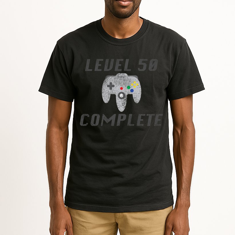 Level 50 Complete 50th Birthday Tall T-Shirt