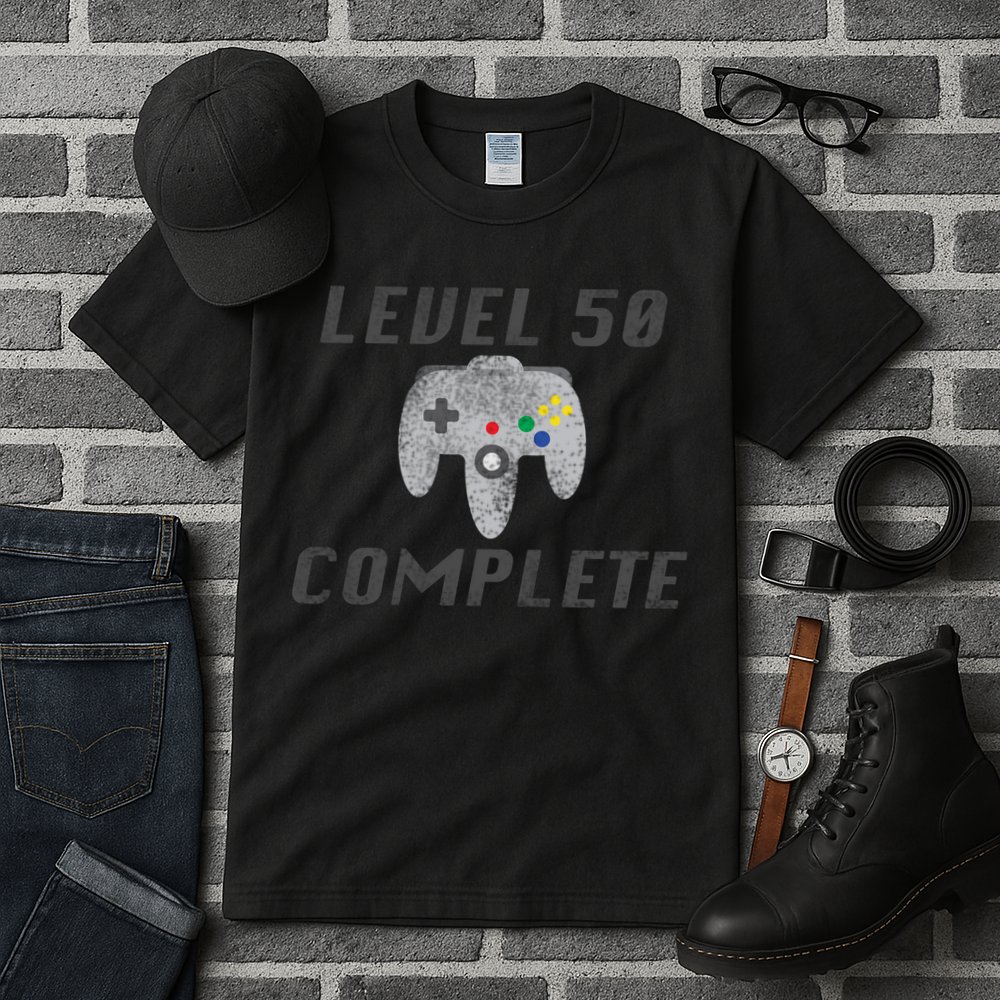 Level 50 Complete 50th Birthday Tall T-Shirt