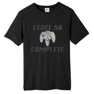 Level 50 Complete 50th Birthday Tall Fusion ChromaSoft Performance T-Shirt