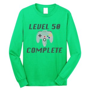 Level 50 Complete 50th Birthday Long Sleeve Shirt