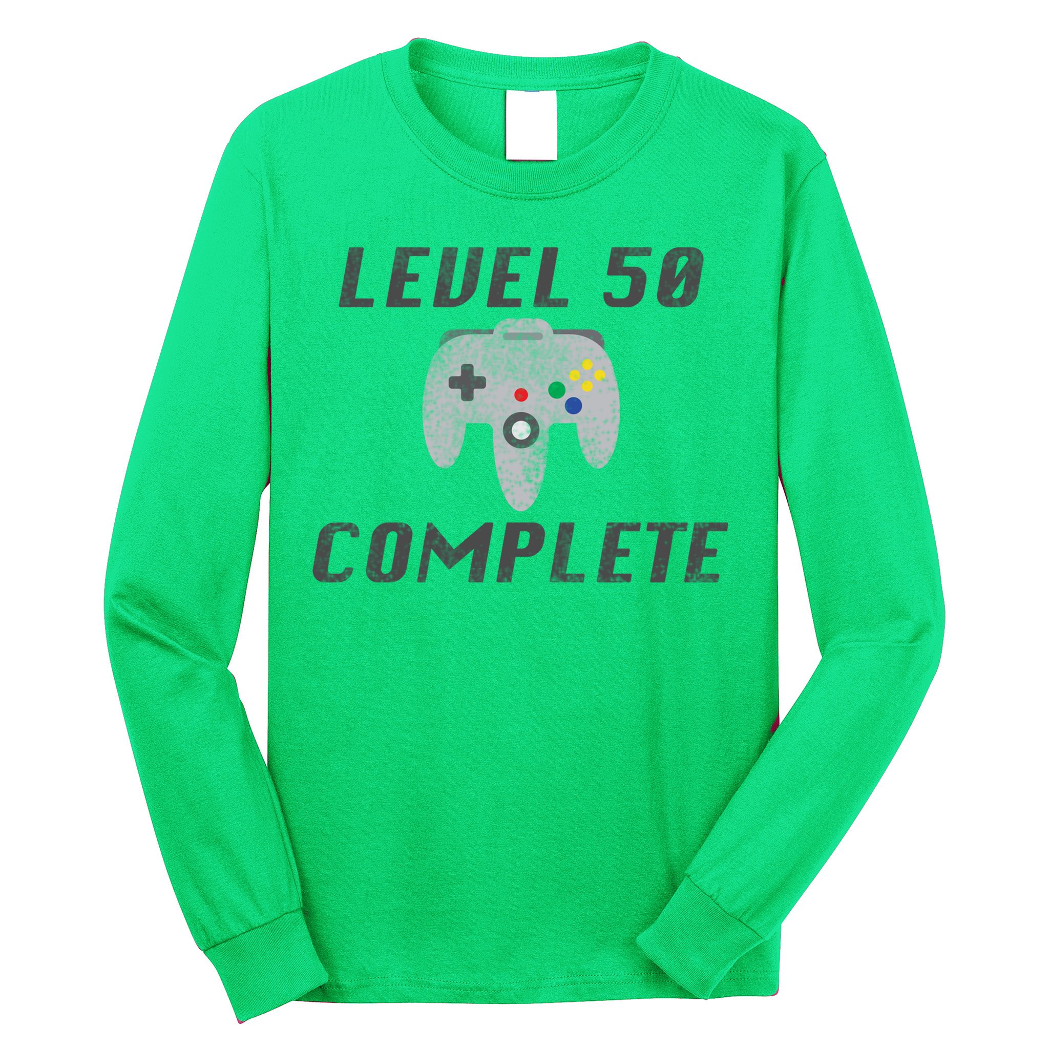 Level 50 Complete 50th Birthday Long Sleeve Shirt