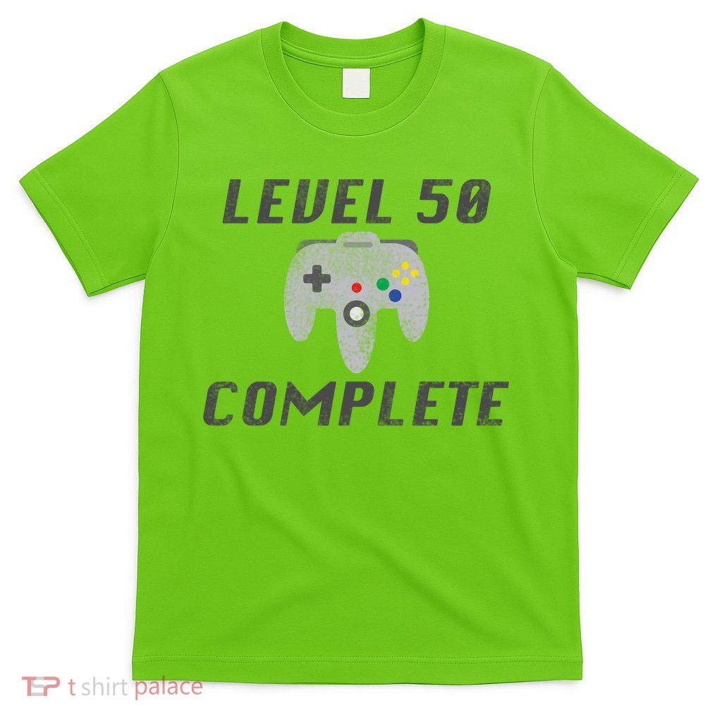 Level 50 Complete 50th Birthday T-Shirt