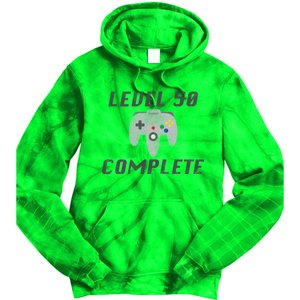 Level 50 Complete 50th Birthday Tie Dye Hoodie