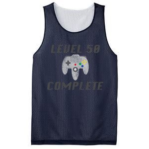 Level 50 Complete 50th Birthday Mesh Reversible Basketball Jersey Tank