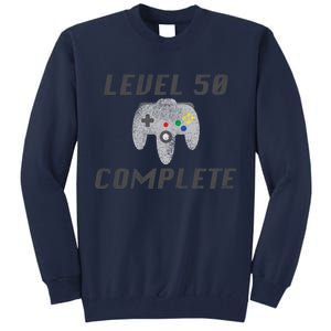 Level 50 Complete 50th Birthday Tall Sweatshirt