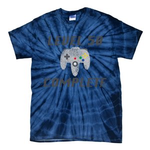 Level 50 Complete 50th Birthday Tie-Dye T-Shirt