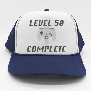 Level 50 Complete 50th Birthday Trucker Hat