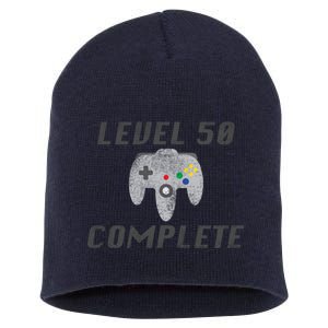 Level 50 Complete 50th Birthday Short Acrylic Beanie