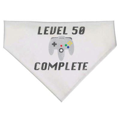 Level 50 Complete 50th Birthday USA-Made Doggie Bandana