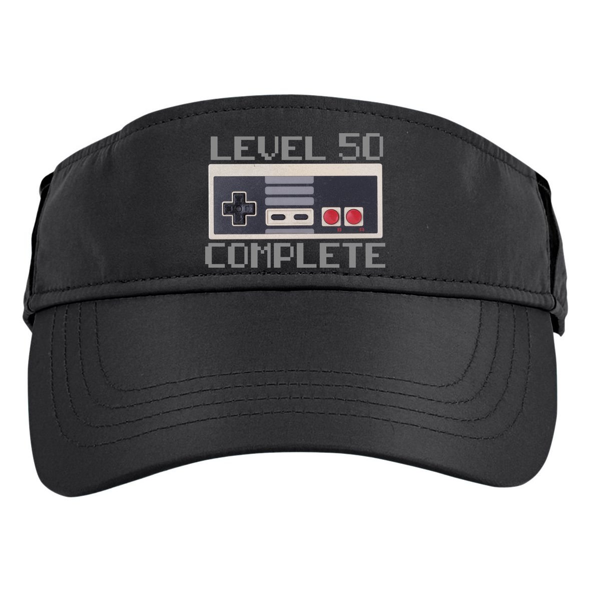 Level 50 Complete Retro Gamer 50th Birthday Adult Drive Performance Visor