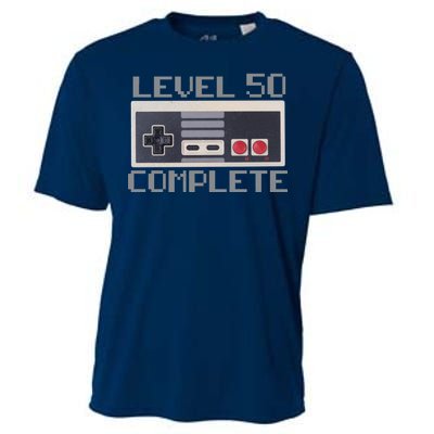 Level 50 Complete Retro Gamer 50th Birthday Cooling Performance Crew T-Shirt