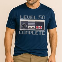 Level 50 Complete Retro Gamer 50th Birthday Performance Shirt
