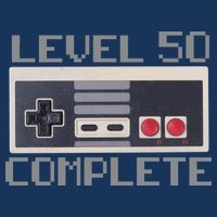 Level 50 Complete Retro Gamer 50th Birthday Performance Shirt