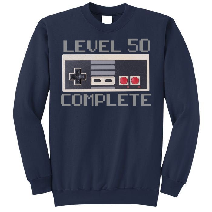 Level 50 Complete Retro Gamer 50th Birthday Sweatshirt