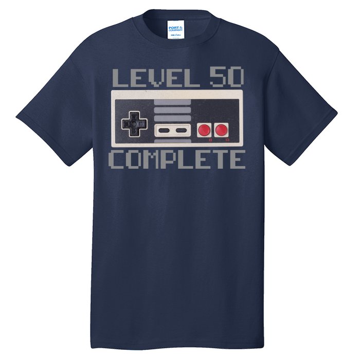 Level 50 Complete Retro Gamer 50th Birthday Tall T-Shirt