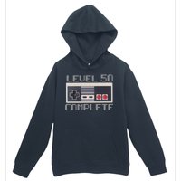 Level 50 Complete Retro Gamer 50th Birthday Urban Pullover Hoodie