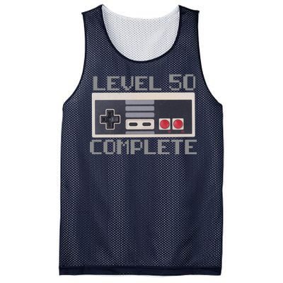 Level 50 Complete Retro Gamer 50th Birthday Mesh Reversible Basketball Jersey Tank