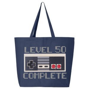 Level 50 Complete Retro Gamer 50th Birthday 25L Jumbo Tote