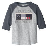 Level 50 Complete Retro Gamer 50th Birthday Toddler Fine Jersey T-Shirt