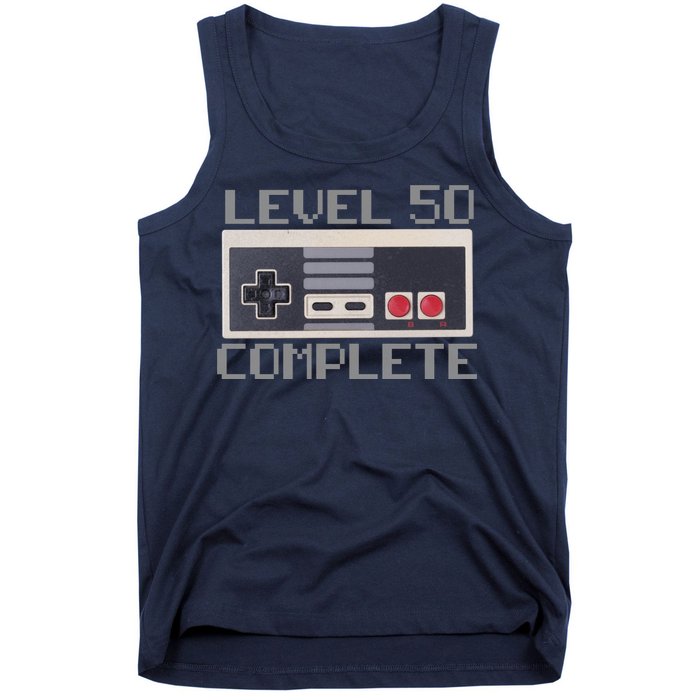 Level 50 Complete Retro Gamer 50th Birthday Tank Top