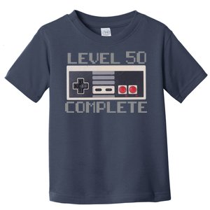 Level 50 Complete Retro Gamer 50th Birthday Toddler T-Shirt