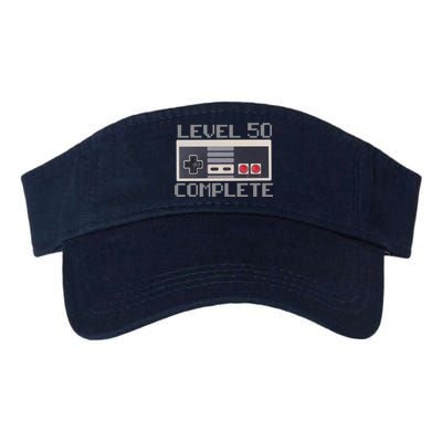 Level 50 Complete Retro Gamer 50th Birthday Valucap Bio-Washed Visor