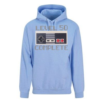 Level 50 Complete Retro Gamer 50th Birthday Unisex Surf Hoodie