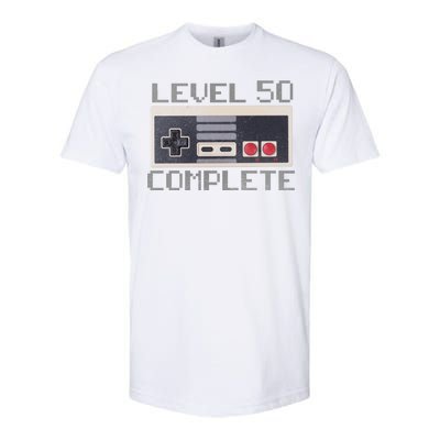 Level 50 Complete Retro Gamer 50th Birthday Softstyle CVC T-Shirt