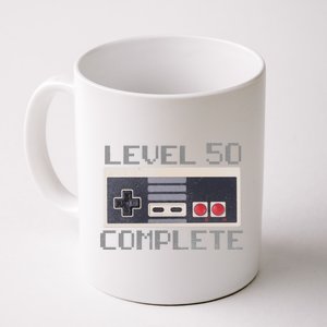 Level 50 Complete Retro Gamer 50th Birthday Coffee Mug