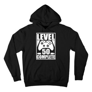 Level 50 Complete Video Gamer 50th Birthday Hoodie