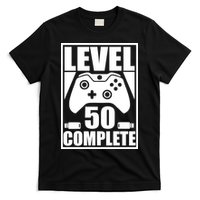 Level 50 Complete Video Gamer 50th Birthday T-Shirt