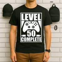 Level 50 Complete Video Gamer 50th Birthday T-Shirt