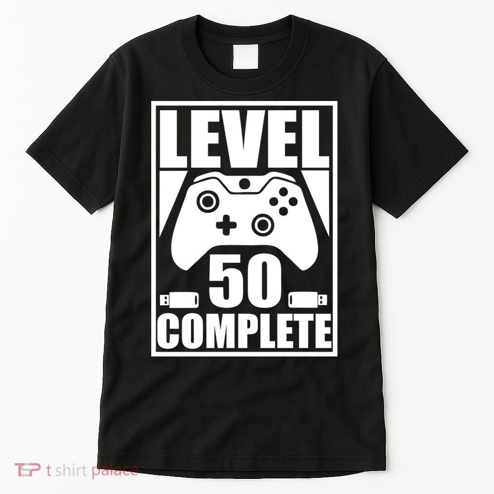 Level 50 Complete Video Gamer 50th Birthday Tall T-Shirt