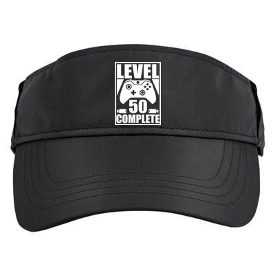 Level 50 Complete Video Gamer 50th Birthday Adult Drive Performance Visor