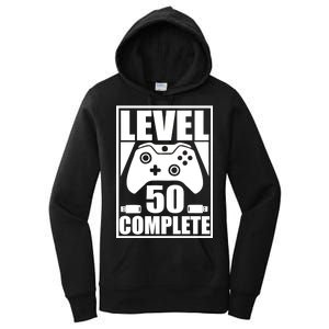 Level 50 Complete Video Gamer 50th Birthday Women's Pullover Hoodie