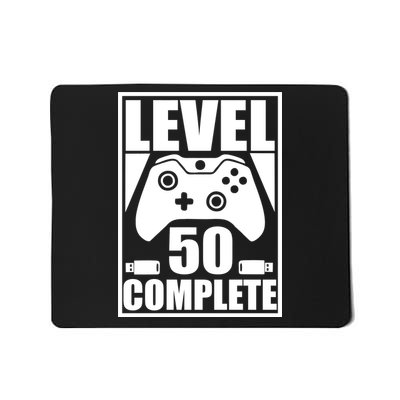 Level 50 Complete Video Gamer 50th Birthday Mousepad