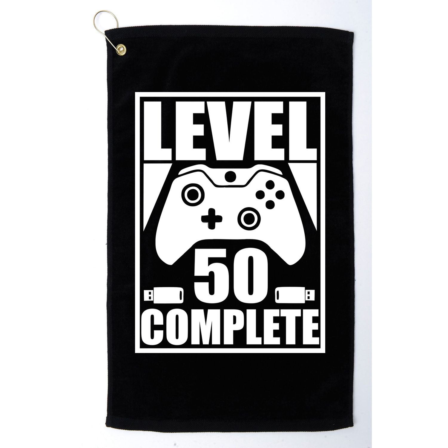 Level 50 Complete Video Gamer 50th Birthday Golf Towel