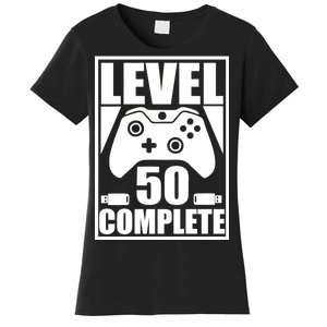 Level 50 Complete Video Gamer 50th Birthday Women's T-Shirt