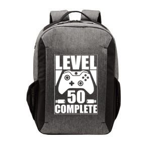 Level 50 Complete Video Gamer 50th Birthday Vector Backpack