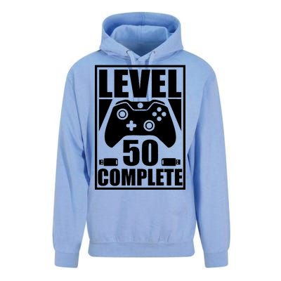 Level 50 Complete Video Gamer 50th Birthday Unisex Surf Hoodie