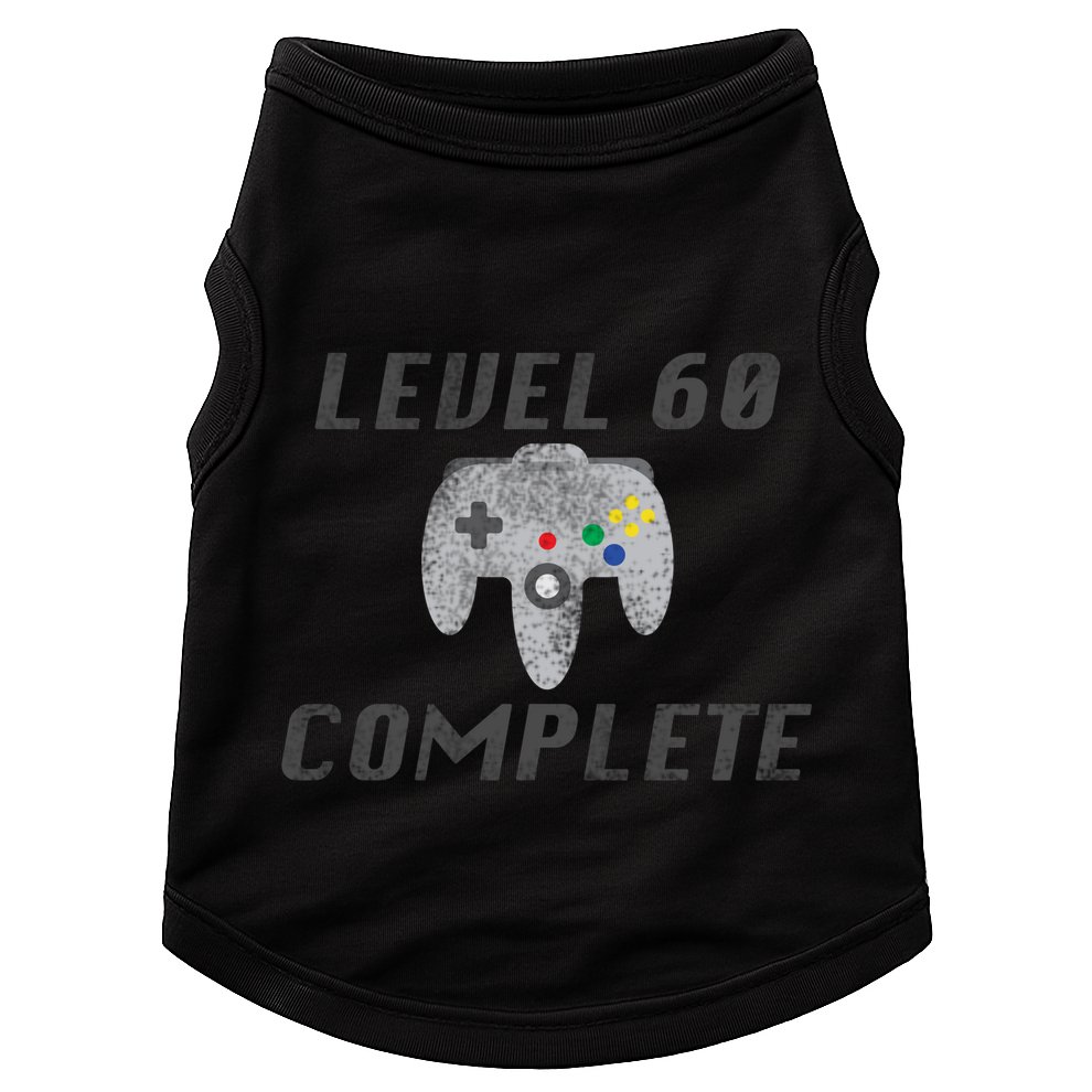 Level 60 Complete 60th Birthday Doggie Tank
