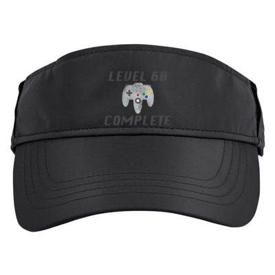 Level 60 Complete 60th Birthday Adult Drive Performance Visor
