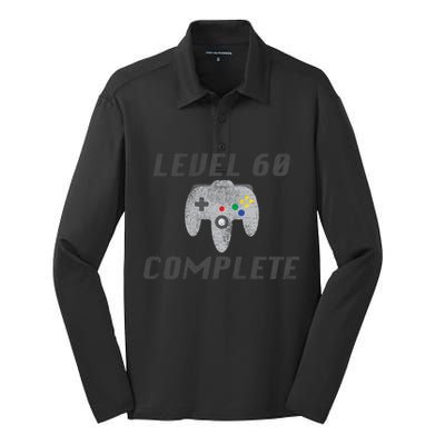 Level 60 Complete 60th Birthday Silk Touch Performance Long Sleeve Polo