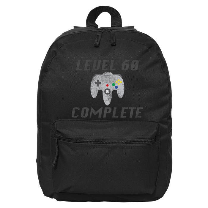 Level 60 Complete 60th Birthday 16 in Basic Backpack