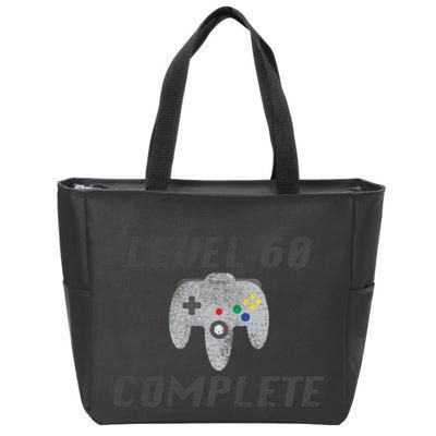 Level 60 Complete 60th Birthday Zip Tote Bag