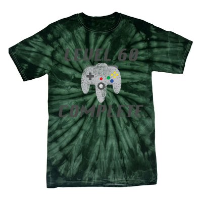 Level 60 Complete 60th Birthday Tie-Dye T-Shirt