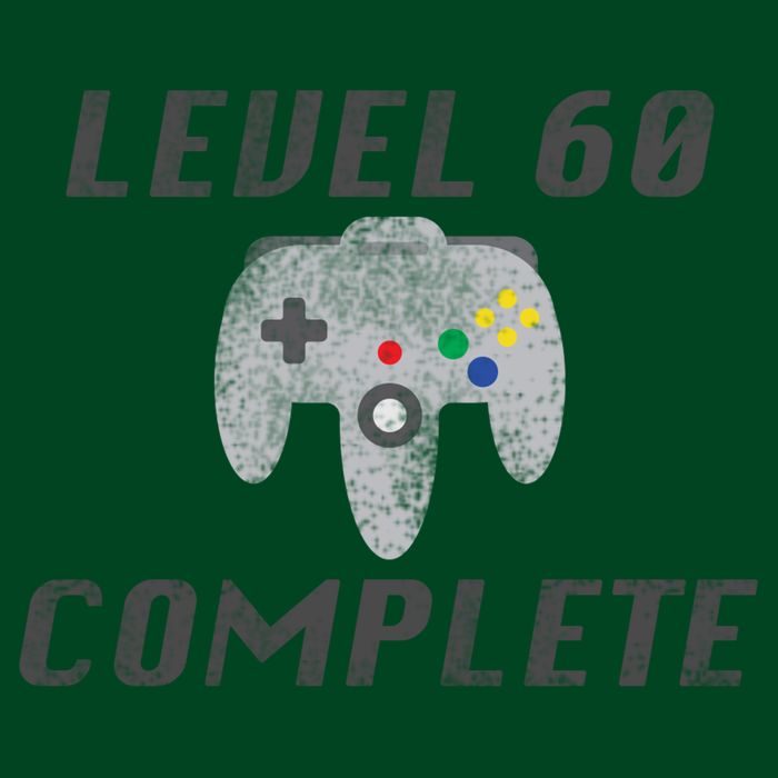 Level 60 Complete 60th Birthday Womens T-Shirt