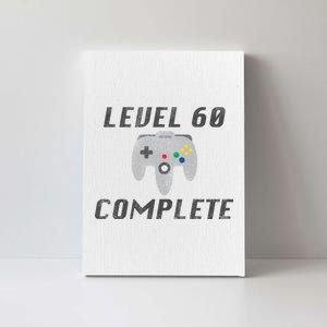 Level 60 Complete 60th Birthday Canvas